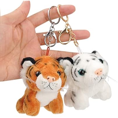 Amazon.co.jp: [yarui] 2個セット 虎 ぬいぐるみ キーホルダー ペア お